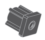 Threaded Square Tube End