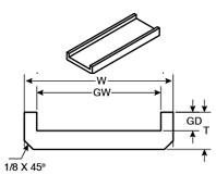 Guide Rail Wear Strip Profile 2
